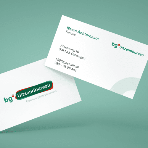 Visitekaartjes BG Uitzendbureau
