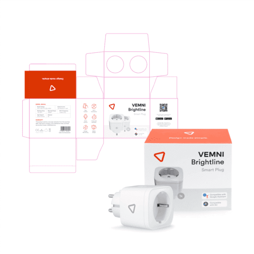 Voorbeeld van productverpakking design, illustratie van creatief en op maat gemaakt verpakkingsontwerp voor e-commerce producten.
