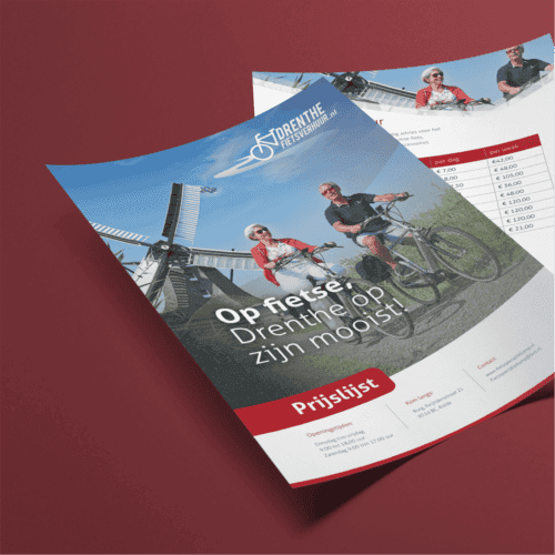 Flyer-design-drenthe-fietsverhuur