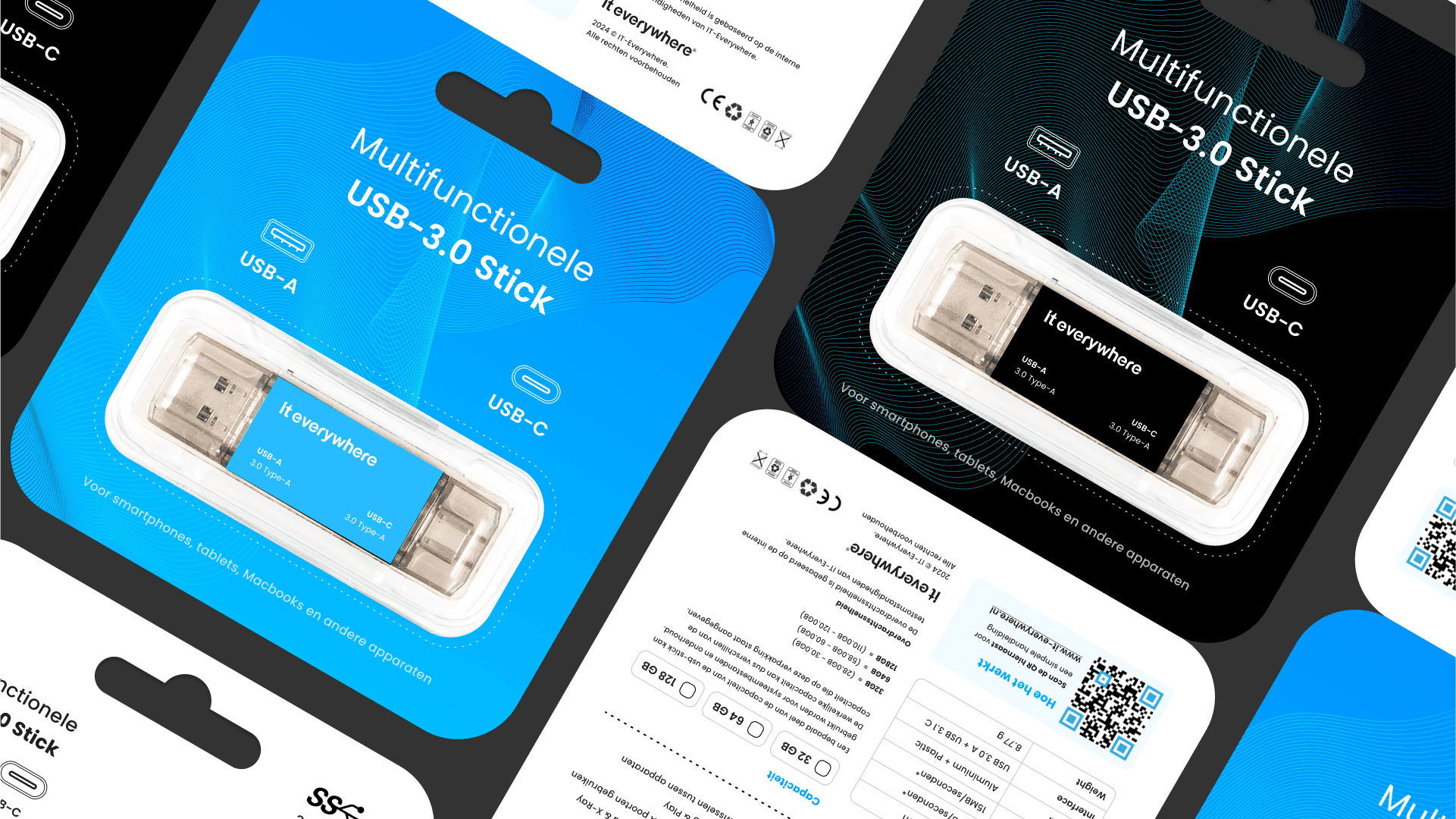 IT-Everywhere USB stick in merk kleuren, ideaal voor veilige en draagbare opslag van bestanden.