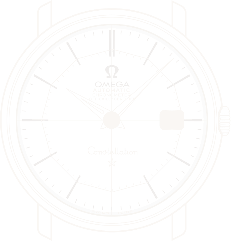 Witte vectorafbeelding van een horloge, minimalistisch design voor VintageMasters.