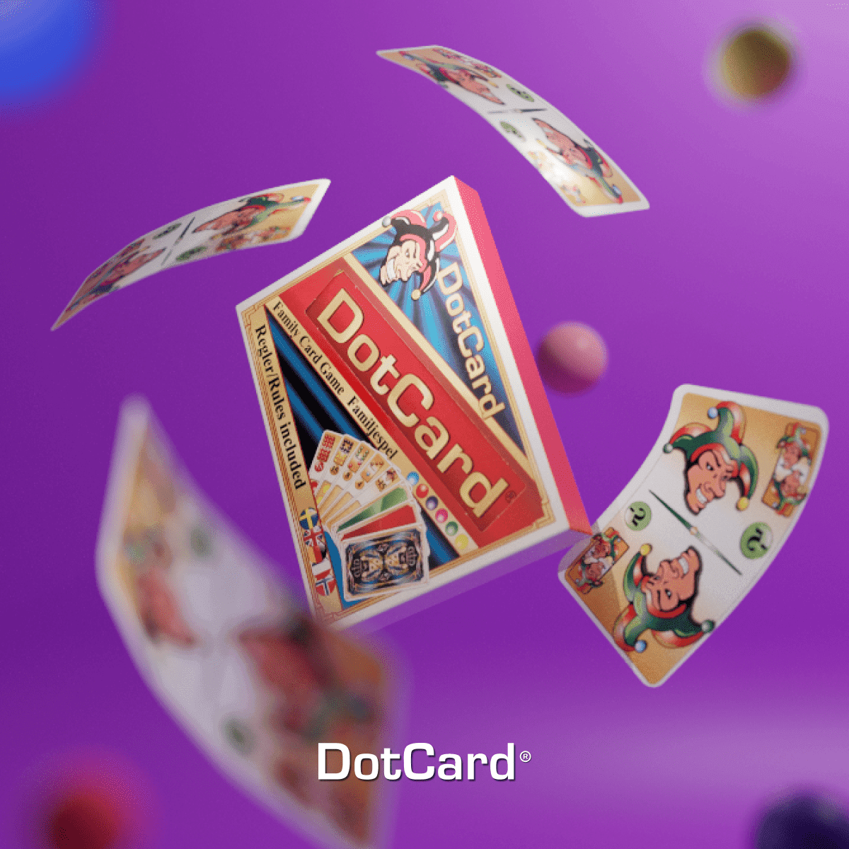 Een afbeelding van de Dotcard, een innovatieve en stijlvolle kaart, ontworpen voor productvermeldingen op Bol.com.  