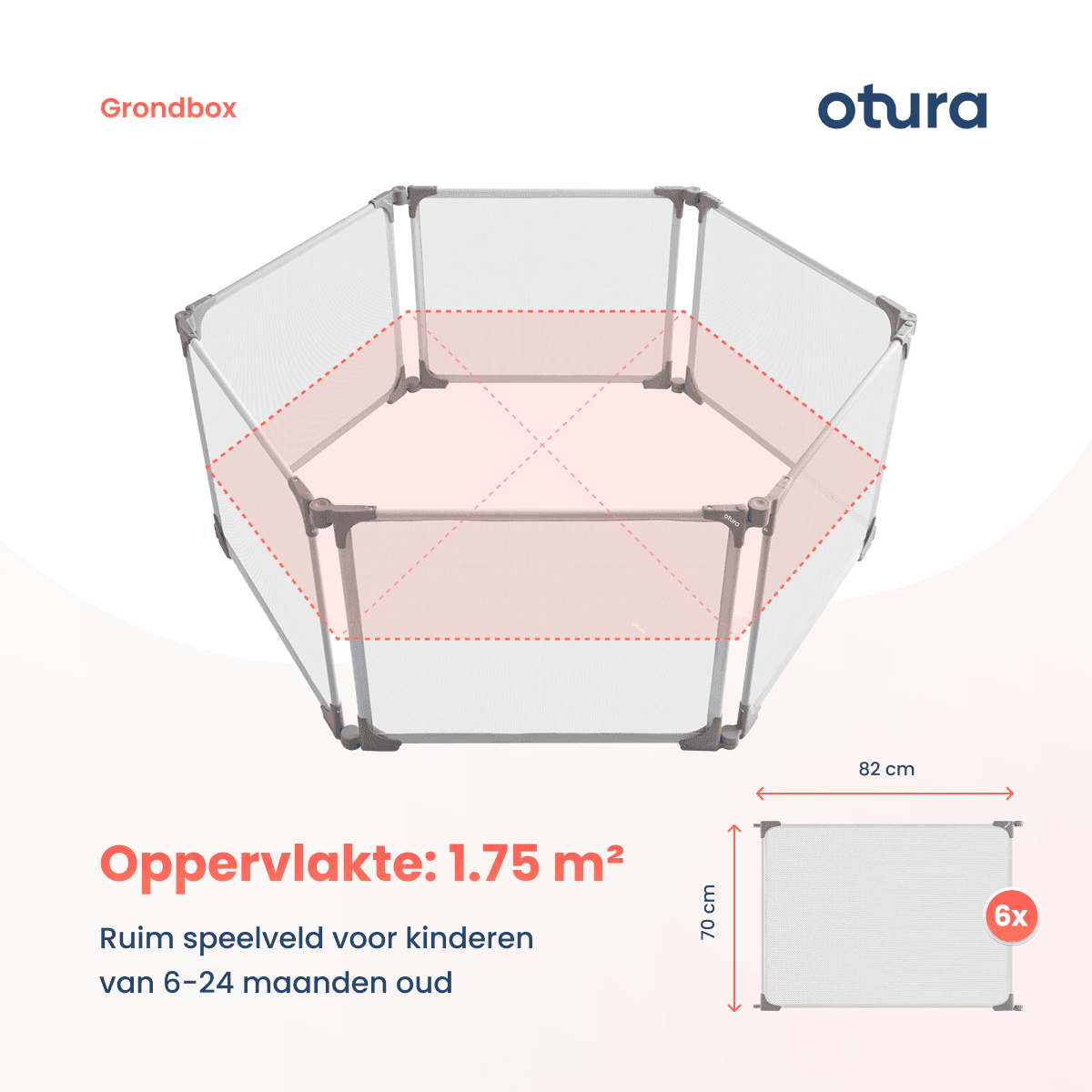 Een afbeelding van een Otura-grondbox, met een focus op functionaliteit en presentatie voor Bol.com.  